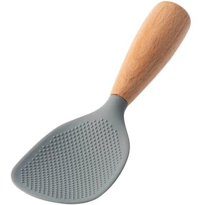 1 Stuks Siliconen Lepel Non-stick Koken Lepel Anti-Brandwonden Pot Rijst Hittebestendig Lepel Duurzaam keuken Gadgets