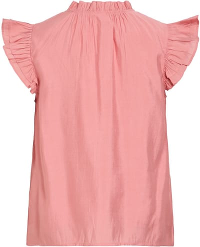 VILA - VIANU S/L V-NECK TOP/RN - Dames - Blouses