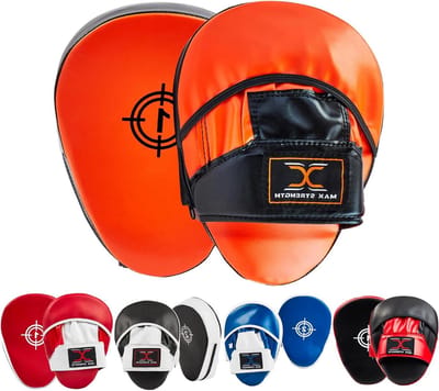 Focus Pads - Bokshandschoenen Trainingspads - Kickboksen Training - Meerlaagse Schuimvulling - 10.5 - Oranje Zwart