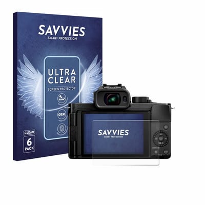 Savvies - Screenprotector voor Panasonic Lumix DC-G100D - Folie Beschermfolie transparant 6 Stuks