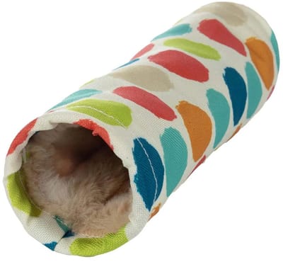 Flamingo Fizi Katten Tunnel Veelkleurig 34x14x14 cm