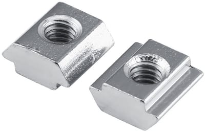 Dailygoods- T-sleufmoer 50 Stuks - Hamerkopbevestigingsmoer - Koolstofstalen Moer - 2020/3030-serie - Professionele Kwaliteit - Europees Standaard M4 - Bevestigingsmoer