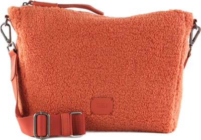 FREDsBRUDER Leren Schoudertas Ava Big Crossbag Orange Oranje