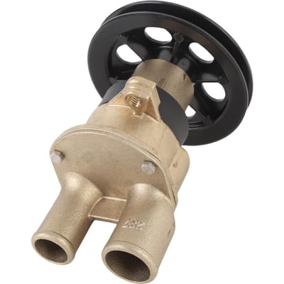 Pompe à eau de mer brute avec poulie à courroie trapézoïdale unique de 4 1/2 pouces de diamètre 3857794 Remplacement pour moteurs HU WT 1995 1999