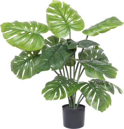 Monstera Kunstplant 80 cm | Gatenplant Kunstplant | Kunst Monstera | Kunstplanten voor Binnen |