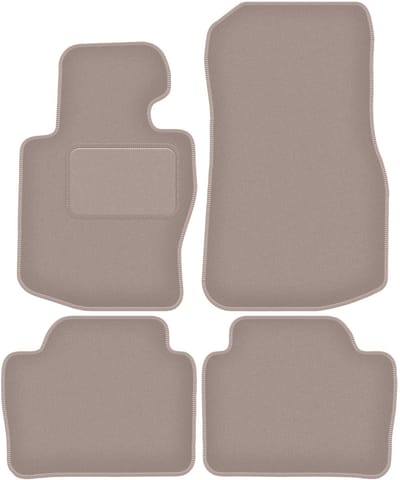 Wielganizator WLG-CARLUX Serie - Auto Vloermatten - Beige - Voor BMW 4 F36 - 2014-2021