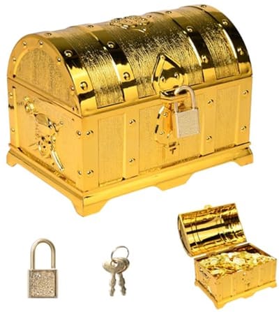 Gouden schatkist voor kinderen - Perfect voor verjaardagen en decoratie