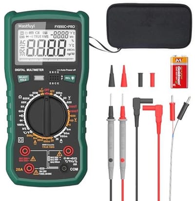 Multimeter voor Fotovoltaïsche Toepassingen - 2000 V AC/DC en 20 A - TRMS 6000 met Overbelastingsbeveiliging