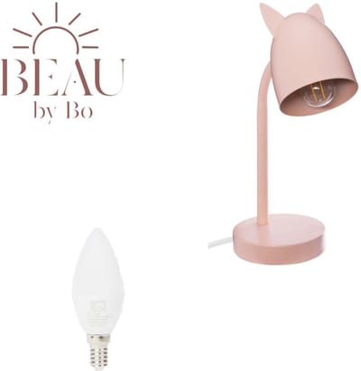 BEAU by Bo Bureaulamp Roze oortjes met LED lampen E14