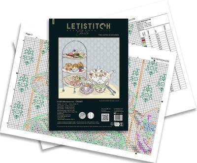 Leti Stitch Afternoon tea L420 borduurpatroon