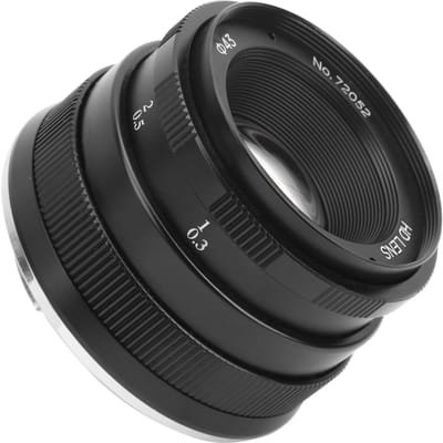 NEWYI 35mm F1.7 Groot Diafragma Portret Vaste Focus Handmatige Lens voor Canon M3M5M6M6 IIzwart zwart
