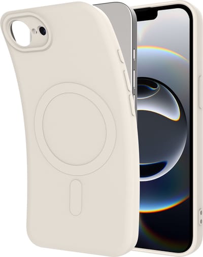 Cazy hoesje geschikt voor iPhone 17e / 16e Hoesje geschikt voor MagSafe - Color Backcover - Ivory