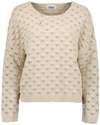Blue Seven - Trui 248093 beige ronde hals gebreid - maat L