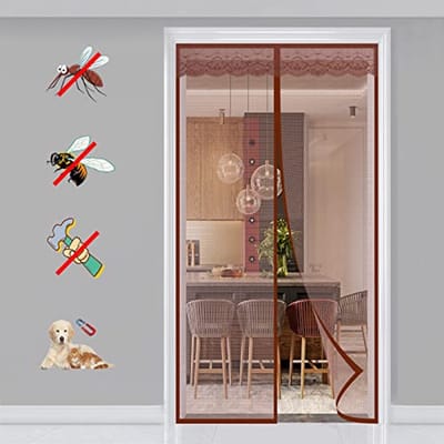 Magnetische Hordeur voor Balkon en Schuifdeuren - Grote 110x225cm