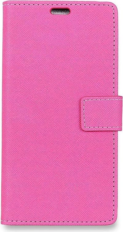 Shop4 - Geschikt voor Samsung Galaxy A5 (2018) Hoesje - Wallet Case Cross Grain Roze