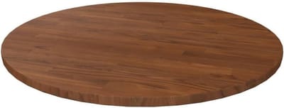 Tafelblad Eikenhout - Houten Blad Rond - Tafel Opknappen - Massief Hout - Ø50x1.5 cm - Donkerbruin