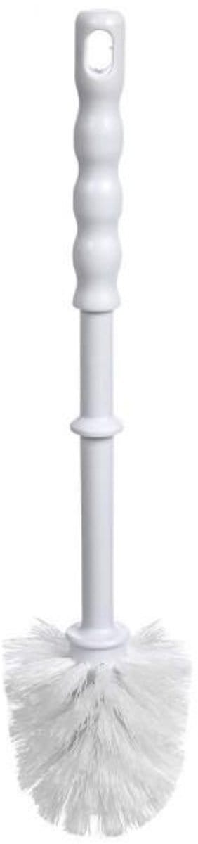 Toyma WC/Toiletborstel los - kunststof - wit - D7,5 x H35 cm - badkamer accessoires