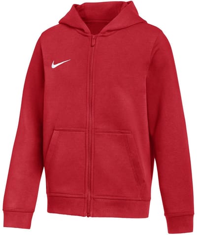 Nike Park 26 Fleece Full-Hoodie met Rits Kinderen Rood - Maat M