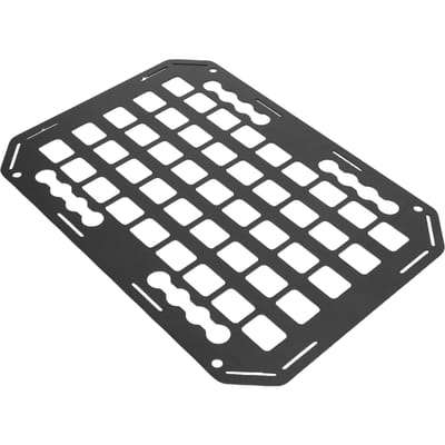 Laadbak Molle Paneelrek 11x15,3x0,1 inch Aluminium L-spoor Cargo Opbergorganisator voor Auto's SUV's Pick-ups Campers