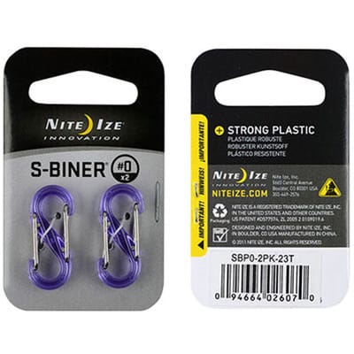 Nite ize s-biner karabijnhaak 2-pack paa