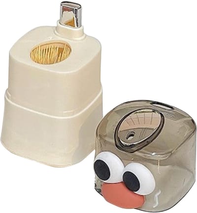 Tandenstoker Houder - Tandenstoker Dispenser - Tandenstokers Serveren - Automatisch Pop-up Mechanisme - 10 x 6.5 x 6.5 cm - A