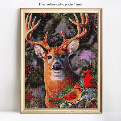 Diamant broderie animaux diamant peinture pleine ronde arrivée fauve photos 20X30 black