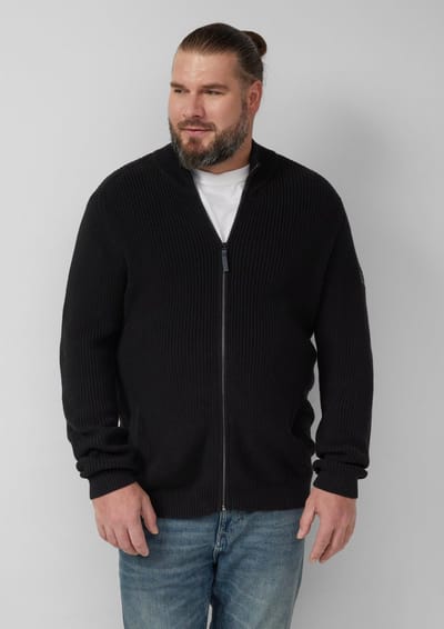 s.Oliver - male - Gestructureerd vest met steekzakken en ritssluiting