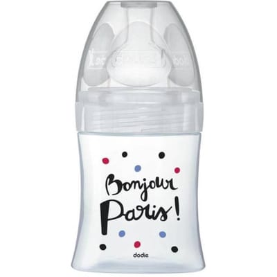 Dodie Sensation+ Glazen Zuigfles 150 ml Flow 1 0-6 Maanden (Modellen : Parijs)