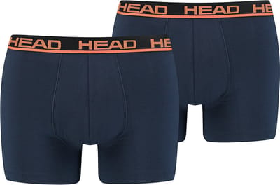 HEAD - 4-Pack - Boxershorts - 4-Way Stretch - Heren - blauw / oranje - S - 701202741