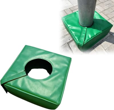 Basketbalpaal Bescherming - Paalkussen Veiligheid - Sport Veiligheid - Omwikkelbaar Schuim - 30x30x15 cm - Groen