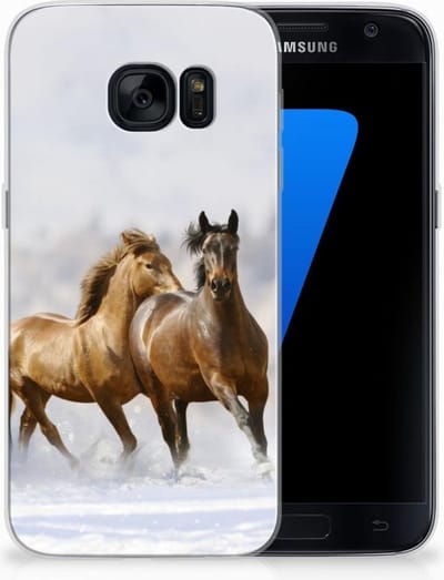 Samsung Galaxy S7 TPU Hoesje Paarden