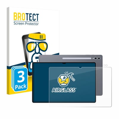 Screenprotector 3 Stuks voor Samsung Galaxy Tab S10 Ultra (Voor+Camera) Beschermglas transparant