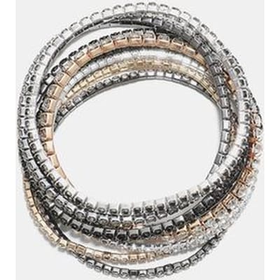 Stradivarius Set van 8 armbanden  Grijs OS