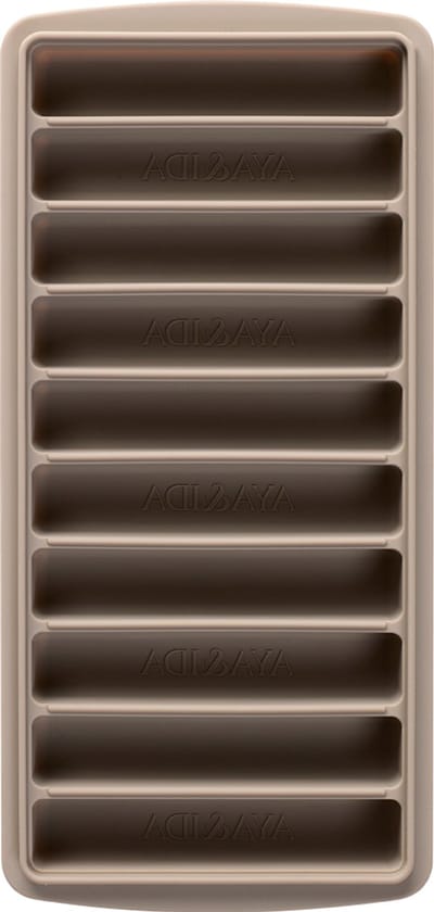 AYA&IDA - Ice Cube Tray - Ijsblokjesvorm - Siliconen ijsblokjes vorm met deksel - BPA vrij - herbruikbaar - langwerpige IJSblokjes voor flessen - koude dranken - Driftwood