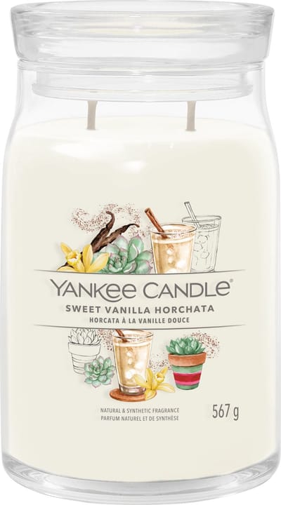 Yankee Candle - Sweet Vanilla Horchata Large Jar Geurkaars - 90 branduren - twee lonten