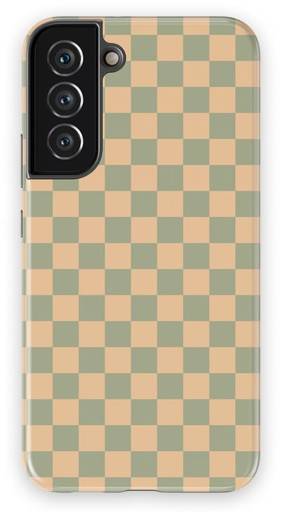 Design Hoesje Samsung Galaxy S22 Plus | Geschikt Voor Mag | Tiny Squares Checkered Print | Backcover Samsung Galaxy S22 Plus Calm Tiles