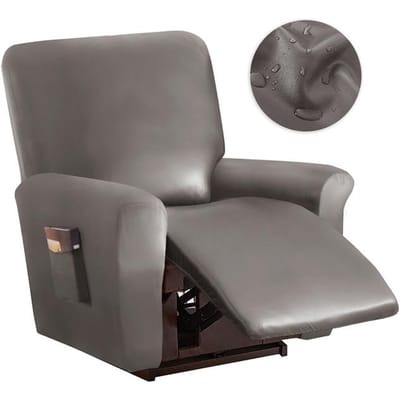 Waterdichte PU Relaxfauteuilhoes Hoge Kwaliteit Effen Kleur Relax Fauteuil Slipcover Relaxfauteuil Bankhoes Voor Woonkamer beige