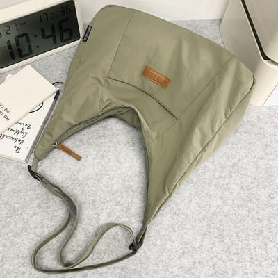 Zomertassen voor dames Dames Nieuwe Dumpling Tassen voor Heren Commuter Schoudertas Letters Eén Schouder Crossbody Tas gray