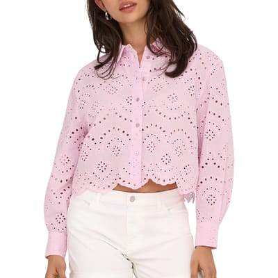 regular fit overhemdblouse van puur katoen model 'VALAIS'
