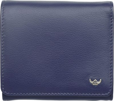 Golden Head Leren portemonnee Madrid RFID Protect RV-Börse 3335 Blau donkerblauw