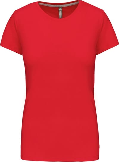 Kariban Dames t-shirt ronde hals korte mouwen K380 - Red - M