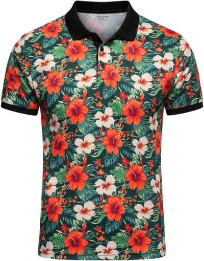 OMBRE Polo - Regular Fit - Katoen - Korte Mouw Zwart S