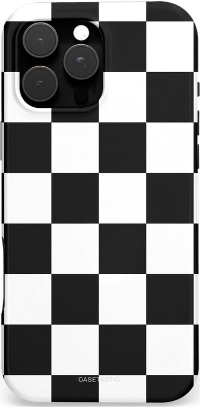 Casetastic Hoesje Geschikt voor Apple iPhone 16 Pro Max Magsafe - Stijlvolle Beschermende Duo-layer Case - Schaak