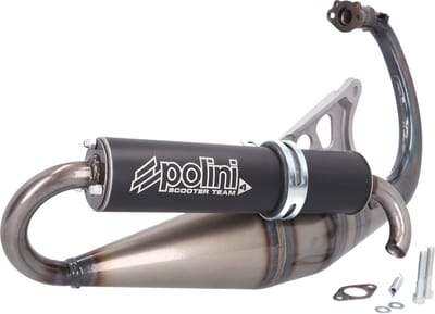 Pot d'échappement de détente Polini Team 4 pour scooter MBK 50 Booster 200.0406