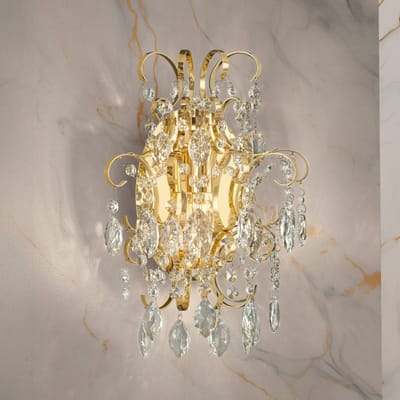 Stars of Light wandlamp Fenoullet, messing, hoogte 37 cm