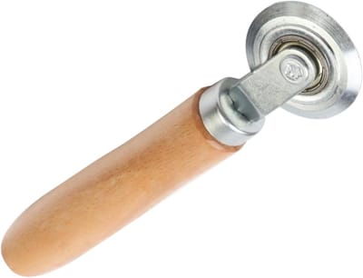 Zeefrolgereedschap - Metalen handgreep - Papier vouwen - Twee nokbreedtes - 143 cm - Houtkleur
