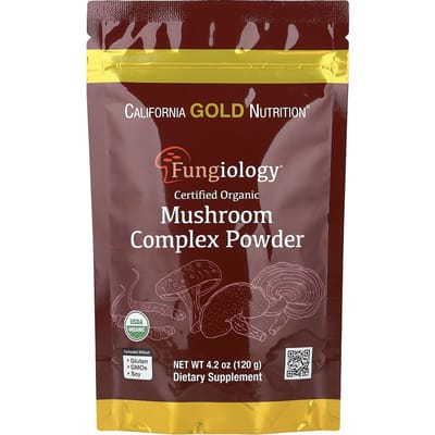 California Gold Nutrition, Gecertificeerd Biologisch Paddenstoelencomplex Poeder, 120 g (4,2 oz)