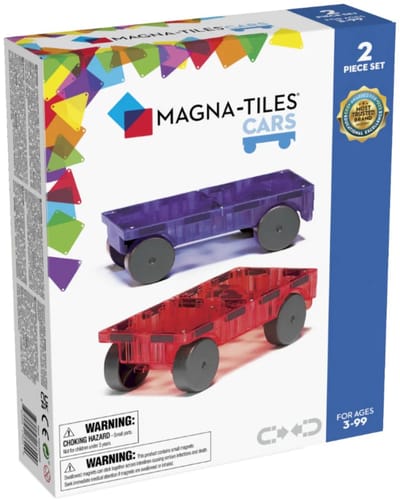 16022PR - MAGNA-TILES Cars 2-delige uitbreidingsset