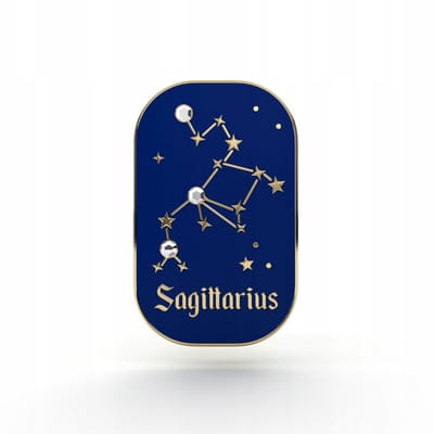 PINETS Zodiak Broche Sagittarius - 14K Gouden Afwerking met Zirkonia