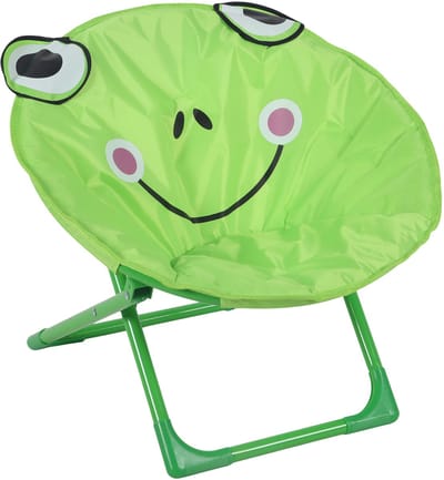 Kindercampingstoel - opvouwbaar - zithoogte 20 cm - kikker